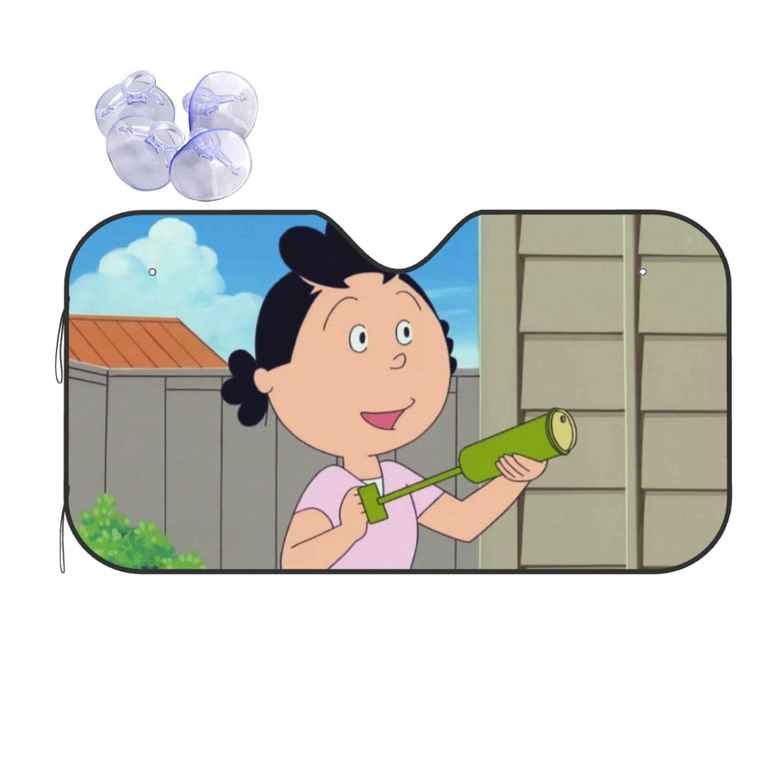 Amazon | サザエさん 可愛い アニメファッション 車用サンシェード 車